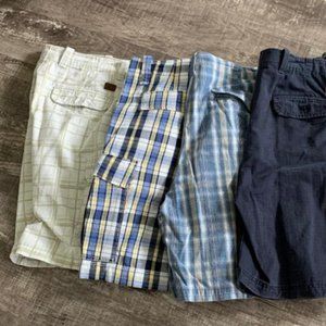 Lot of 7 mens SHORTS Izod Nautica SIZE 36 new used